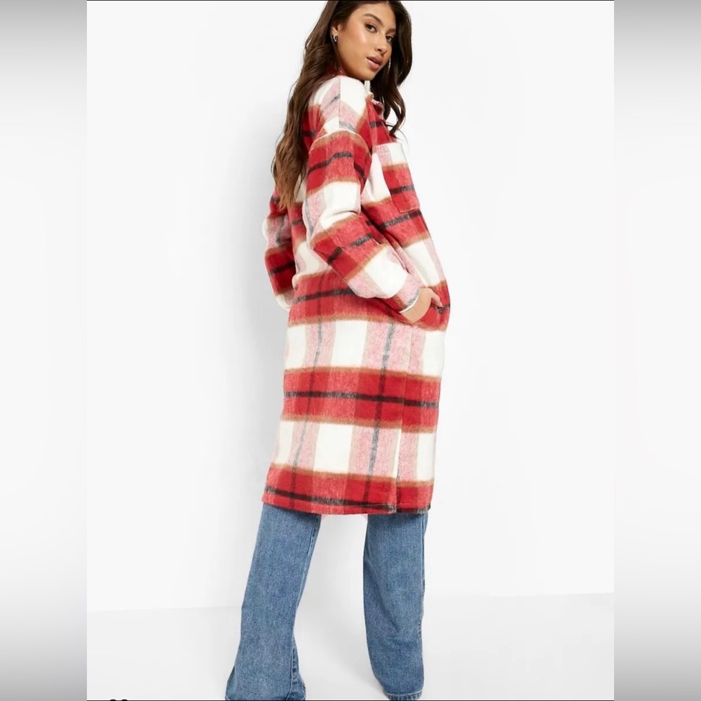 Longline Plaid Shacket